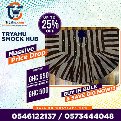 Quality Ghanaian Smock for Sale | Authentic Handwoven Fugu & Batakari at Tryahu